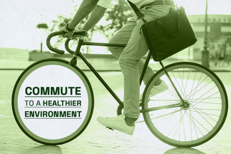 Commute to a healthier environment.